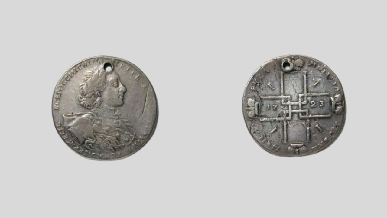 Монета. 1 рубль. 1723 г. 